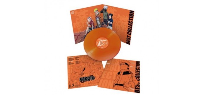 Fnac: Vinyle Naruto Best Collection Édition Limitée Orange à 39,99€