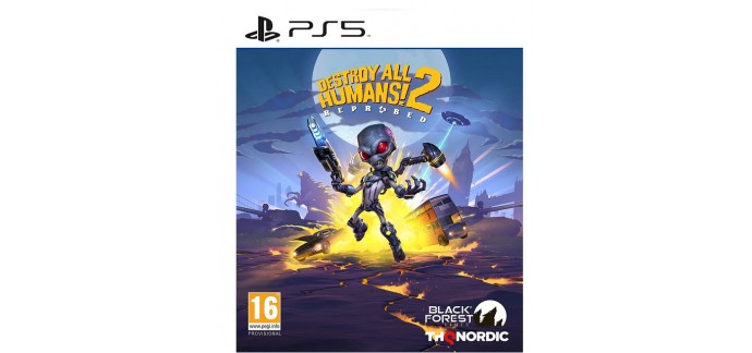 Amazon: Jeu Destroy All Humans! 2 Reprobed sur PS5 à 14,99€