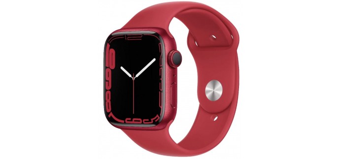 Amazon: Apple Watch Series 7 (GPS, 45mm) product RED à 332,76€