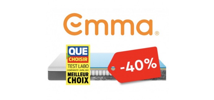 Emma Matelas: 10% de réduction sur votre commande cumulable avec les remises en cours allant jusqu'à -40%
