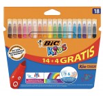 Amazon: 18 feutres de Coloriage BIC Kids à 1,75€