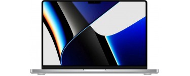 Amazon: PC Portable 14" Apple MacBook Pro 2021 - Puce Apple M1 Pro, 16Go RAM, 512Go SSD, Argent à 1999€
