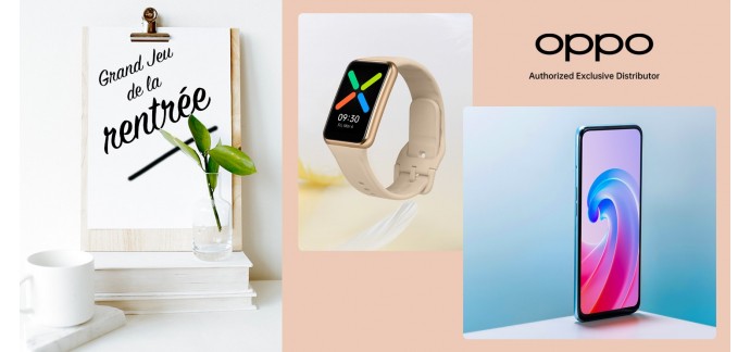 Femme Actuelle: 2 smartphones OPPO A96), 3 montres connectés Oppo Watch Free à gagner