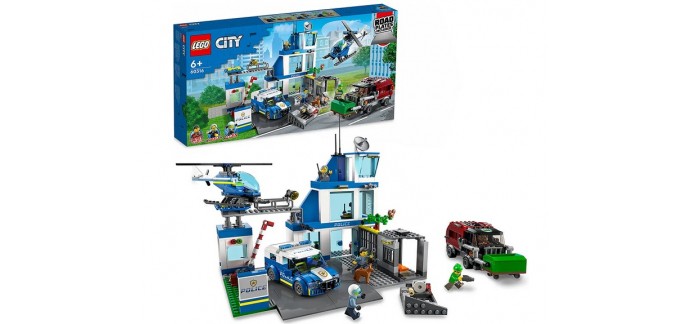 Amazon: LEGO City Le Commissariat de Police - 60316 à 51,90€