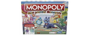 Amazon: Jeu de plateau Mon Premier Monopoly pour enfants dès 4 ans à 16,50€