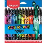 Amazon: Pochette de 24 crayons de coloriage Maped Color’Peps Monster à 3,83€