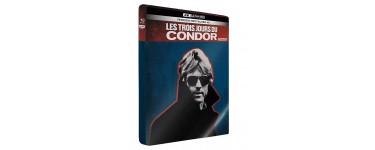 Amazon:  Les 3 Jours du Condor en Édition Limitée SteelBook 4K Ultra-HD + Blu-Ray à 14,99€