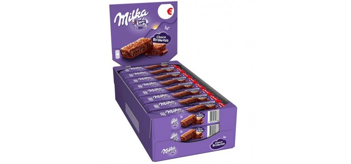 Amazon: Présentoir de 24 sachets de Milka Choco Brownie (50g) à 12,81€