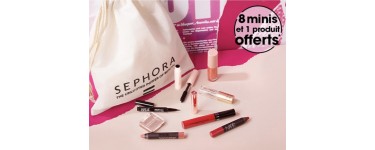 Sephora: 8 minis et 1 produit offerts dès 80€ d'achat dans la catégorie maquillage