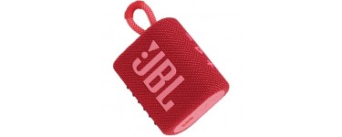 Amazon: Enceinte bluetooth portable JBL Go 3 (Rouge) à 29€