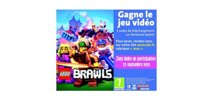 JDE: 3 jeux vidéo Switch "Lego Brawls" à gagner