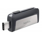Amazon: Clé USB 3.1 SanDisk Ultra Dual Drive - 256Go, Double Connectique à 27,53€
