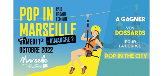 BFMTV: 2 dossards pour la course "Pop In The City" les 1er et 02 octobre à Marseille à gagner