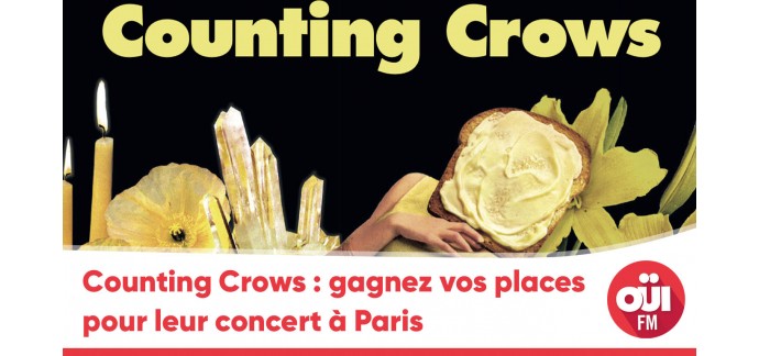 OÜI FM: Des invitations pour le concert de Counting Crows le 24 septembre à Paris à gagner