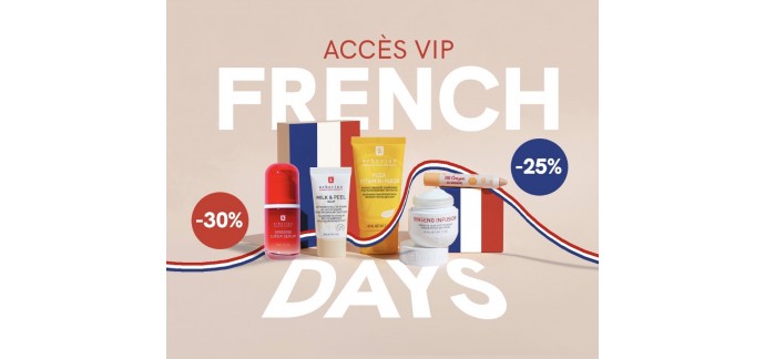 Erborian:  -25% dès 2 produits achetés et -30% dès 3 produits achetés sur la sélection French Days