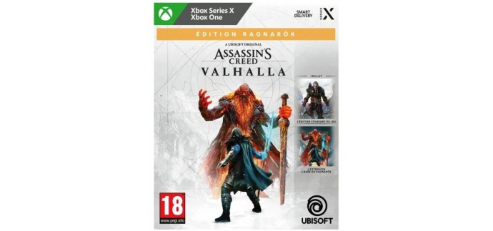 Cdiscount: Jeu Assassin's Creed Valhalla Edition Ragnarok sur XBOX Series X à 39,99€
