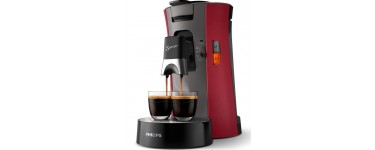 Amazon: Machine à Café à Dosettes SENSEO Philips CSA240/91 Select Eco - Rouge intense  à 69,99€
