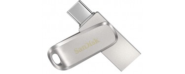 Amazon: Clé USB 3.1 SanDisk Ultra Luxe - 128Go à 16,45€