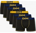 Amazon: Lot de 6 boxers homme Dim Mix and Colors Coton Stretch (Taille 3) à 27,03€