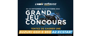 Motoblouz: 1 moto Suzuki GSXR 950 A2 Ecstar 2022 + carte grise + accessoires à gagner