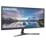 Samsung: Ecran PC 34'' Ultra WQHD - SAMSUNG LS34J550WQRXEN - Dalle VA - 4 ms - 75Hz - AMD FreeSync à 219€