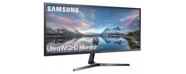 Samsung: Ecran PC 34'' Ultra WQHD - SAMSUNG LS34J550WQRXEN - Dalle VA - 4 ms - 75Hz - AMD FreeSync à 219€