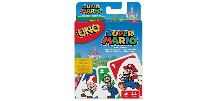 Amazon: Jeu de cartes Uno Super Mario Bros à 6,66€