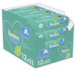 Amazon: Lot de 12 packs de 52 lingettes sans alcool Pampers Bébé Fresh Clean à 19,88€