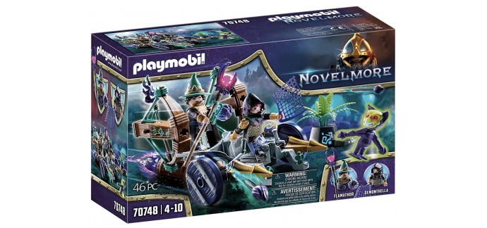 Amazon: PLAYMOBIL 70748 Violet Vale - Véhicule catapulte - Novelmore à 18,23€