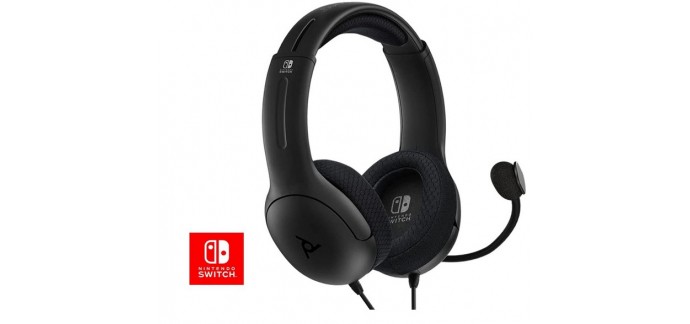 Amazon: Casque Stereo PDP LVL40 pour Nintendo Switch - Noir à 22,99€