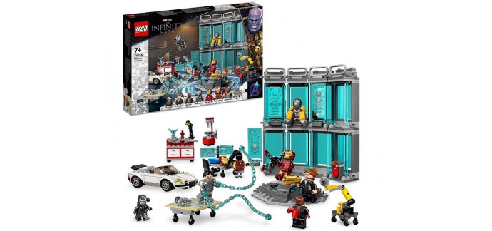 Amazon: Lego Marvel L’Armurerie d’Iron Man - 76216 à 79,99€