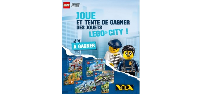 Gulli: 1 lot de 3 boites de Lego City, 15 boites de Lego City à gagner