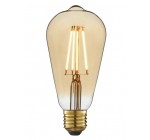 Leroy Merlin: Ampoule led à filament décoratif Edison, E27, blanc chaud, LEXMAN à 1,33€