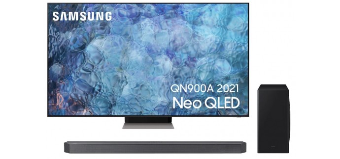 Samsung: 1 TV Samsung QLED 8K 65" (165cm) et 1 barre de son Barre de son Q-series Q800B à gagner