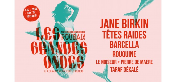 Lille la Nuit: Des invitations pour le concert de Jane Birkin le 23 octobre à Roubaix à gagner