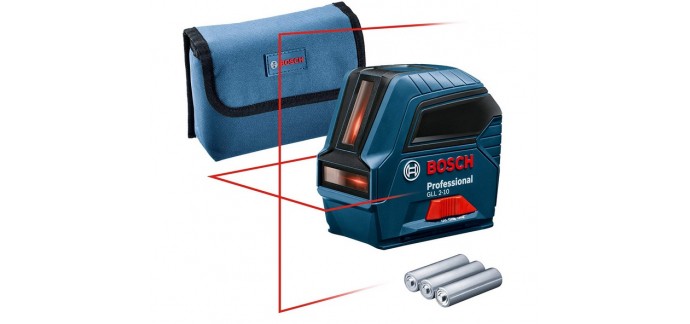 Amazon: Laser Lignes Bosch Professional GLL 2-10 à 69,90€