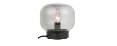 Leroy Merlin: Lampe design INSPIRE Brume E14 - Verre noir / verre fumé à 12,14€