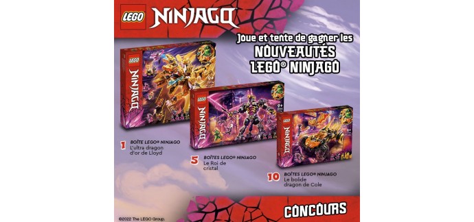Le Journal de Mickey: 16 boîtes de LEGO NINJAGO à gagner