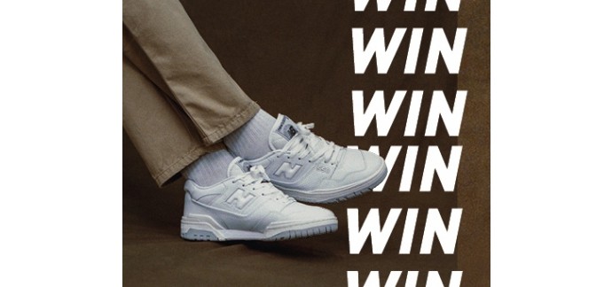 SNIPES: 3 paires de sneakers New Balance 550 exclusives 10 bons d'achat Snipes de 50€ à gagner 
