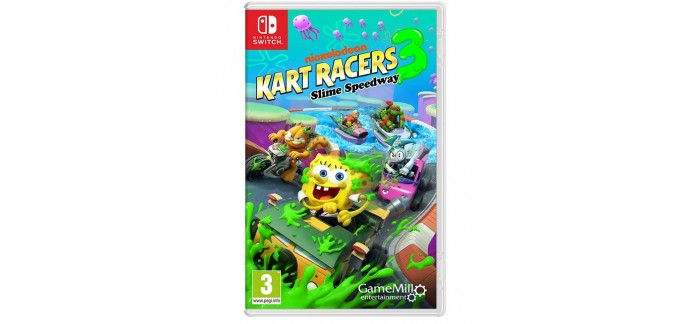 Amazon: Jeu Nickelodeon Kart Racer 3 Slime Speedway sur Nintendo Switch à 25.36€