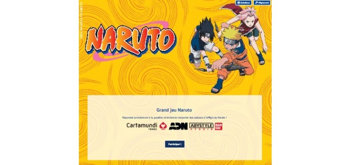 La Grande Récré: Des lots de jeu de société "Naruto" +  figurines + abonnements à gagner