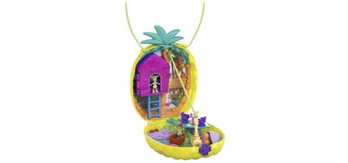 Amazon: Jouet Polly Pocket Coffret Sac à Surprises Ananas avec mini-figurines Polly et Lila à 18,50€
