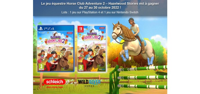 IDBOOX: 2 jeux vidéo PS4 ou Switch "Horse Club Adventures 2" à gagner