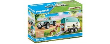 Amazon: Playmobil Country Voiture et van pour poney - 70511 à 33,16€