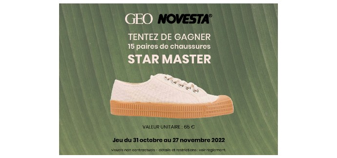 GEO: 15 paires de chaussures Star Master à gagner