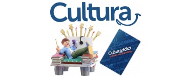 Cultura: 5€ offerts tous les 40€ d'achat pour les membres du programme de fidélité Cultur’addicts
