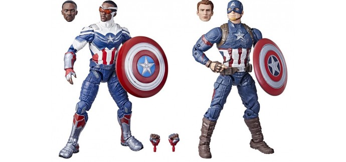 Amazon: Pack de 2 figurines Marvel Avengers Legends Captain America à 29,99€