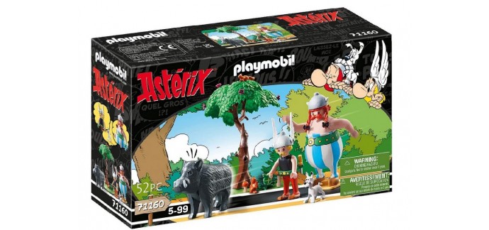 Amazon: Playmobil Astérix Chasse au Sanglier - 71160 à 13,22€