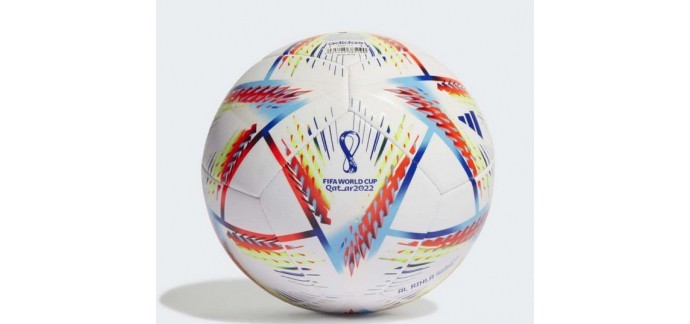 Amazon: Ballon de football Adidas Rihla Trn Ball WC22 - Taille 5 à 19,99€