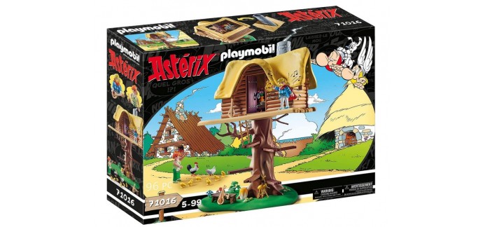 Amazon: PLAYMOBIL Astérix : La hutte d'Assurancetourix - 71016 à 38,17€